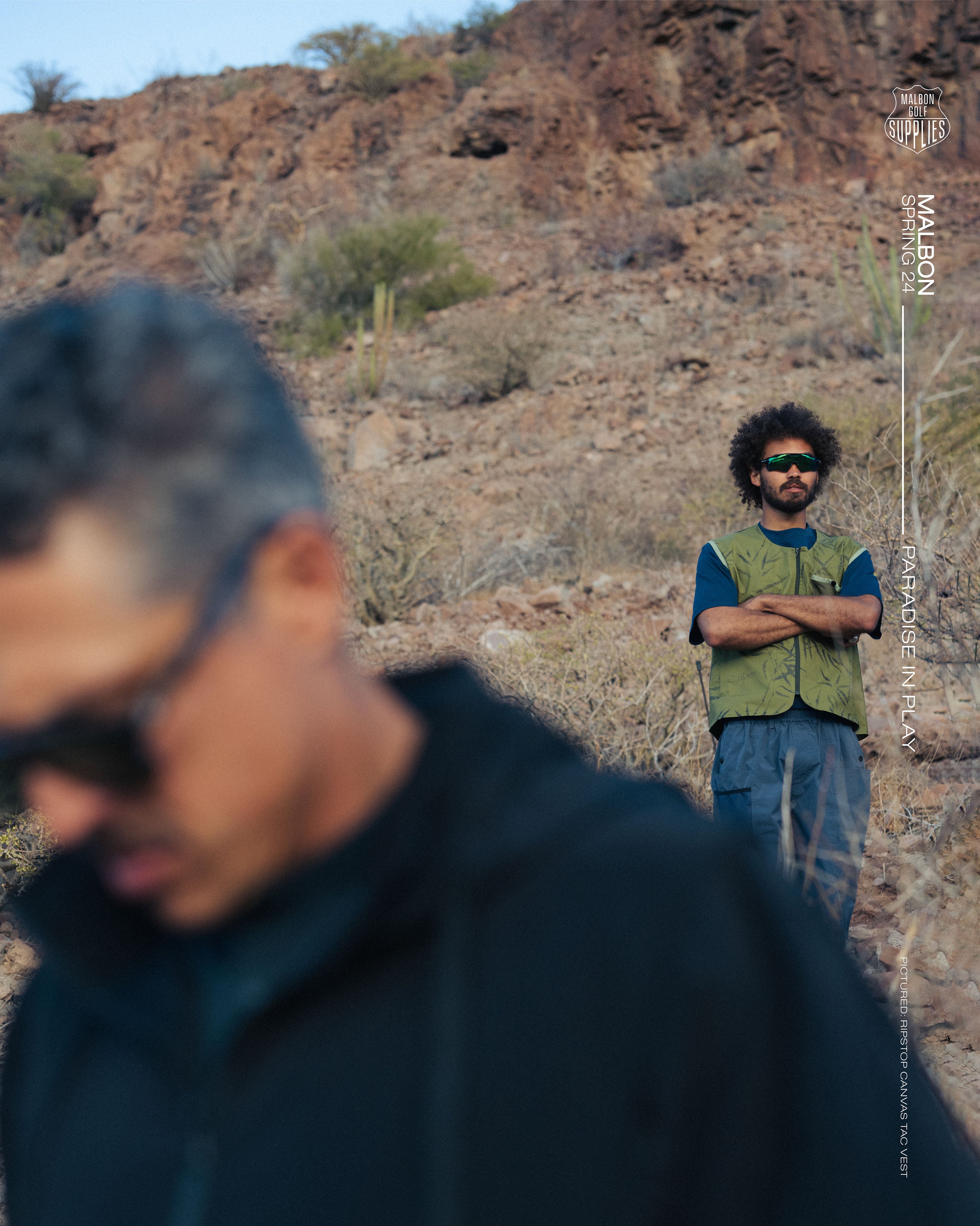 Malbon Golf 迷彩ベスト Malbon Golf 迷彩ベスト