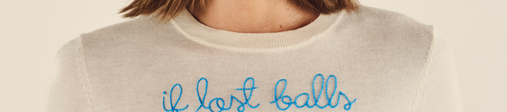 LINGUA FRANCA SHORT SLEEVE CREWNECK SWEATER