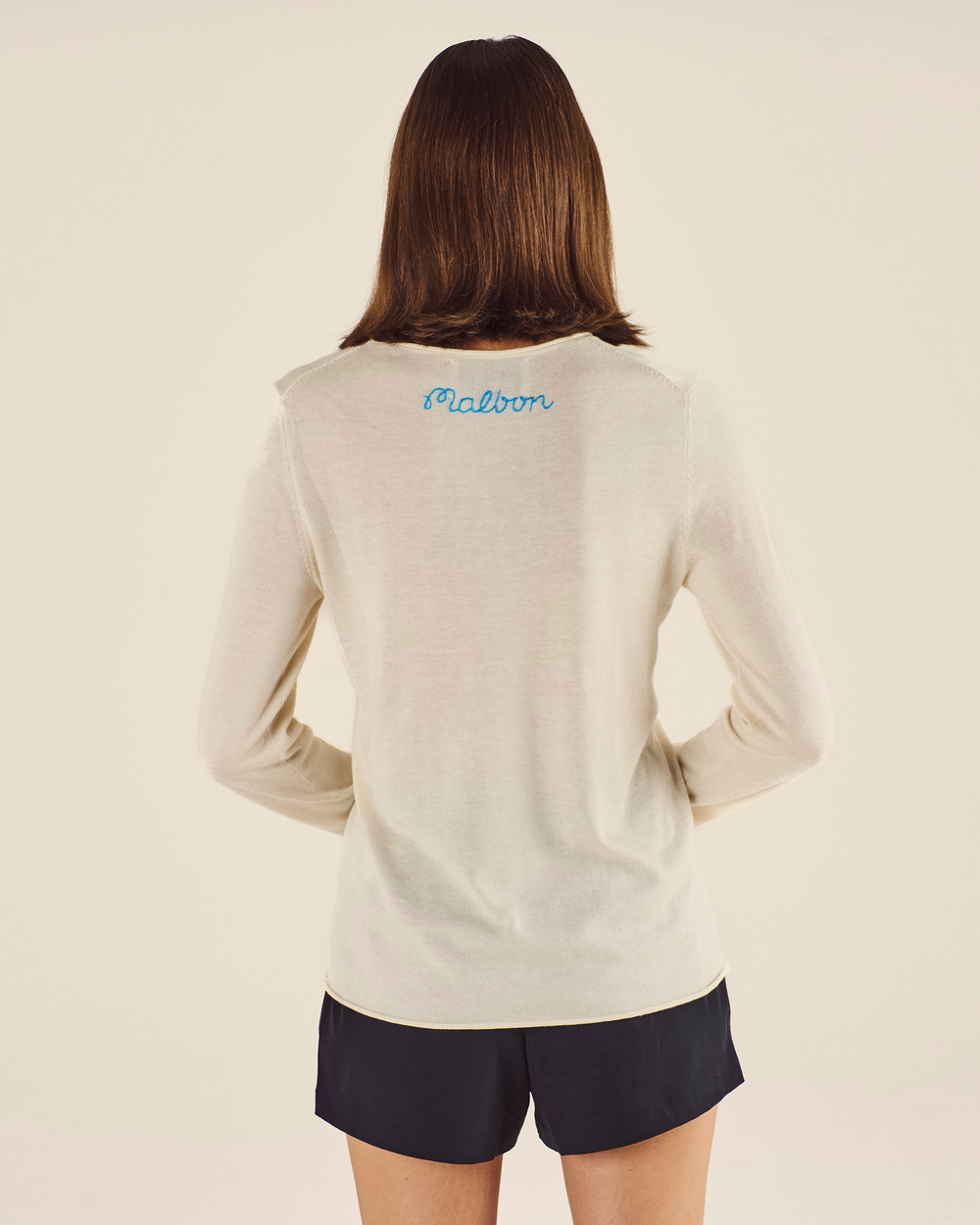 LINGUA FRANCA LONG SLEEVE CREWNECK SWEATER