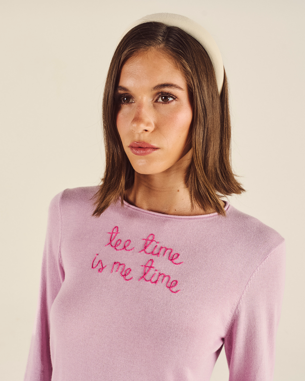 LINGUA FRANCA LONG SLEEVE CREWNECK SWEATER