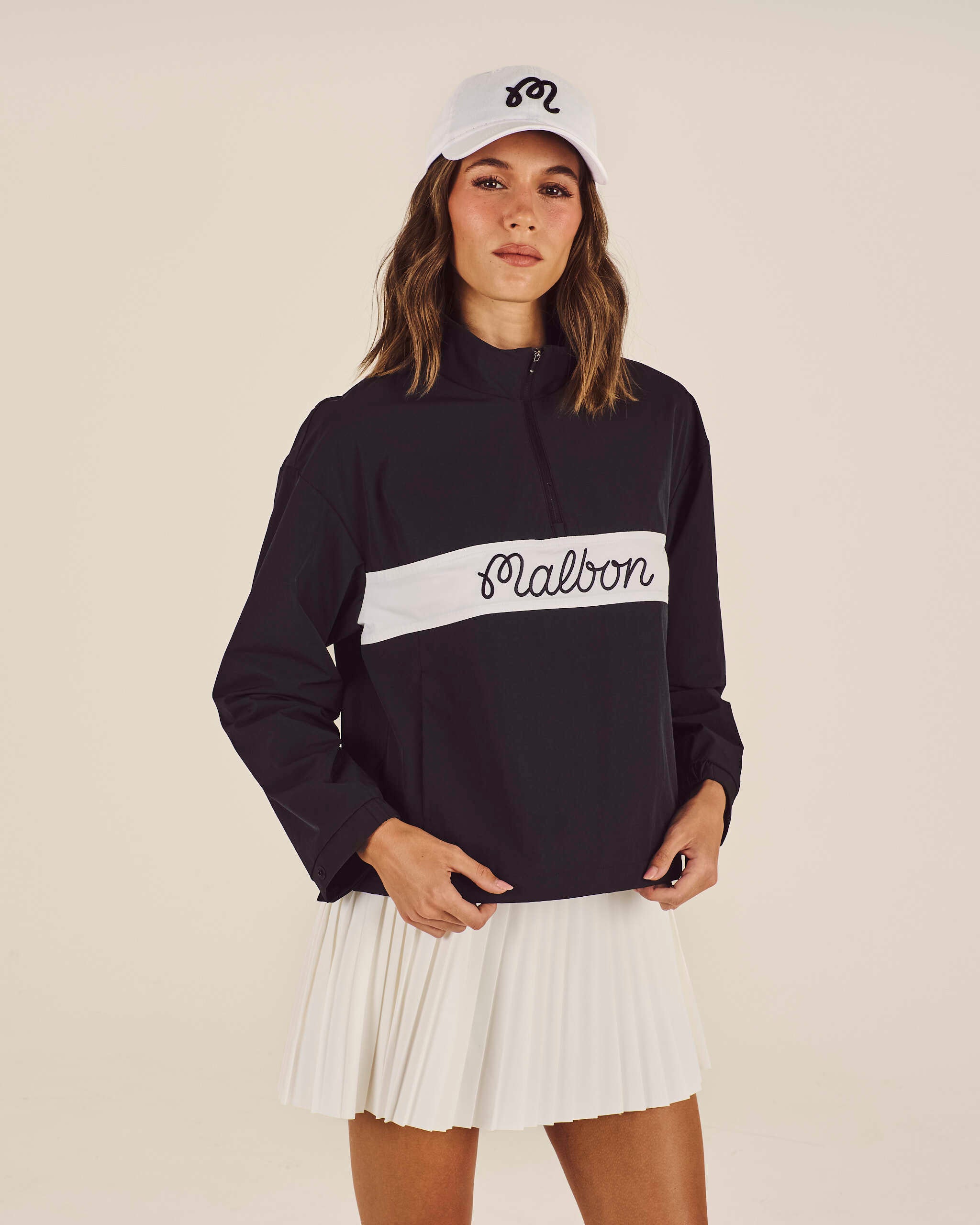マルボン ゴルフ レディース アウター ウィンドブレーカー CROSSCOURT WINDBREAKER – Malbon