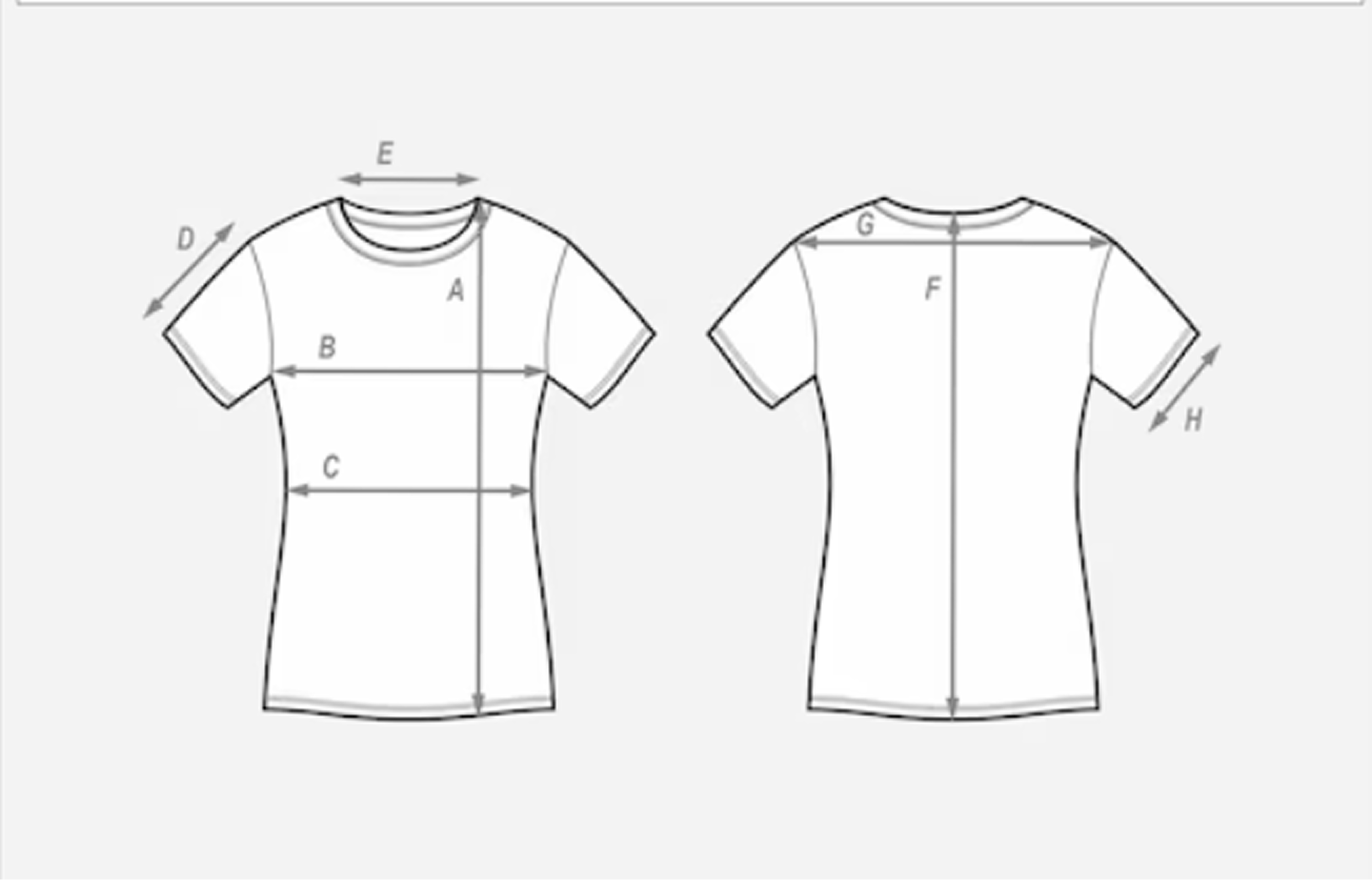 Clothing measurement guide diagram