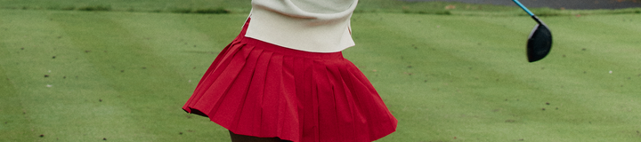 PLEATED WRAP SKIRT