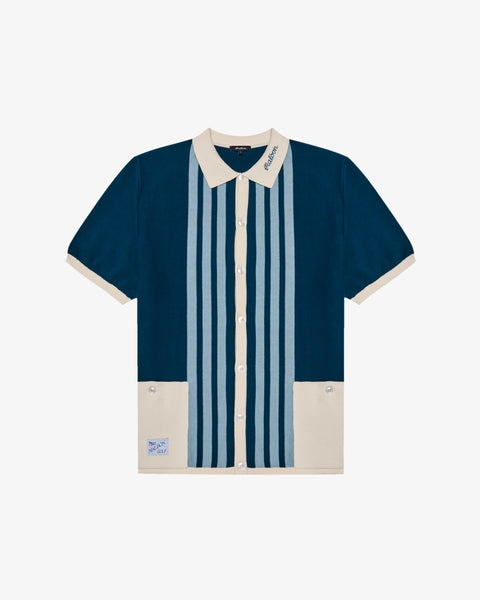 GABBIANO KNIT BUTTON UP – Malbon