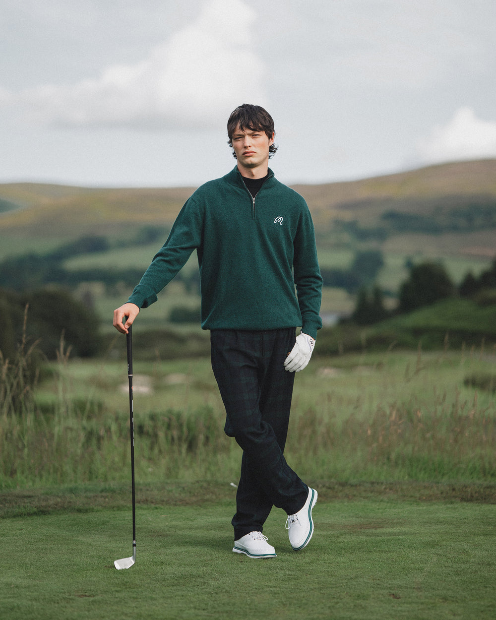 JOHNSTONS QUARTER ZIP SWEATER